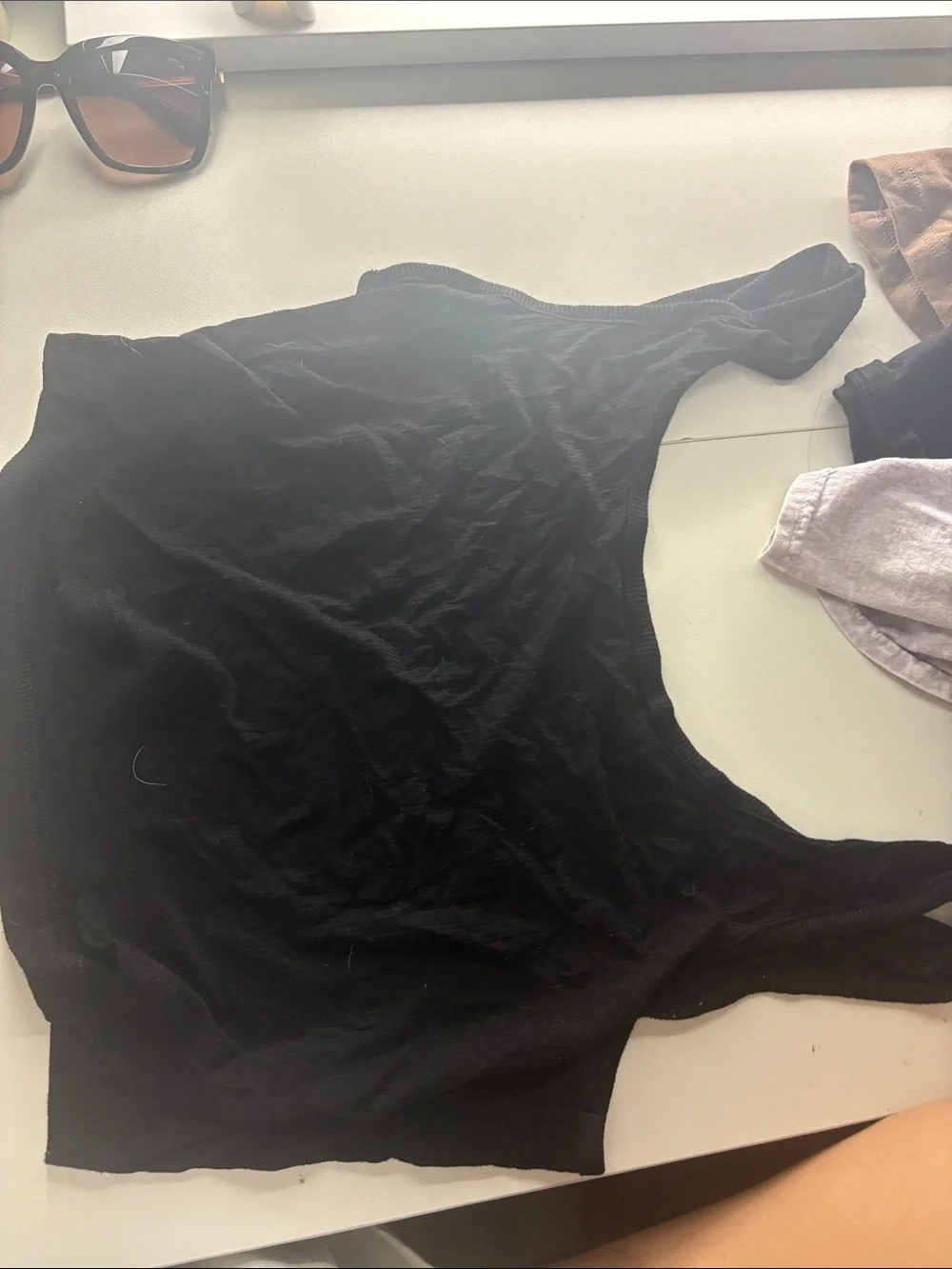 SHEIN Black Scoop Neck Tank Top